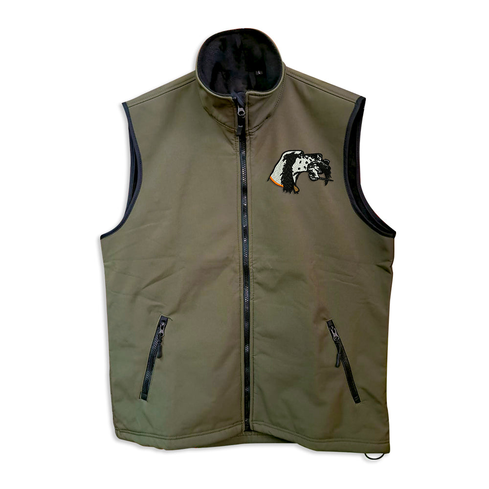 Gilet softshell con ricamo