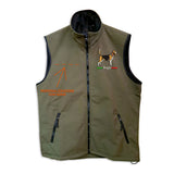 Gilet softshell con ricamo