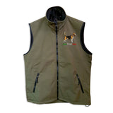 Gilet softshell con ricamo