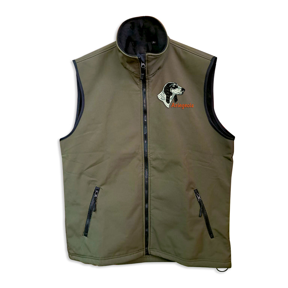 Gilet softshell con ricamo