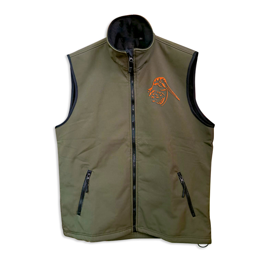 Gilet softshell con ricamo