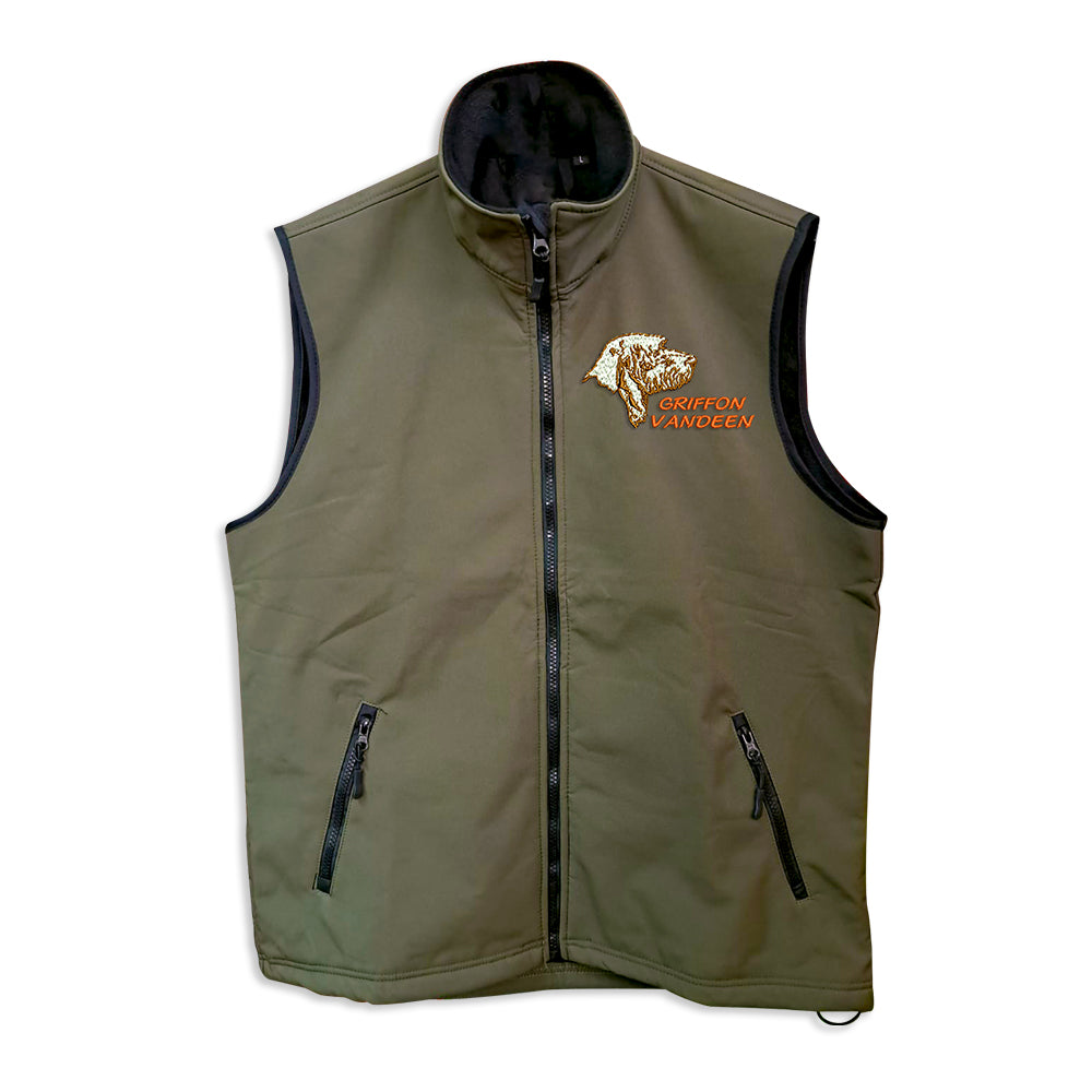 Gilet softshell con ricamo
