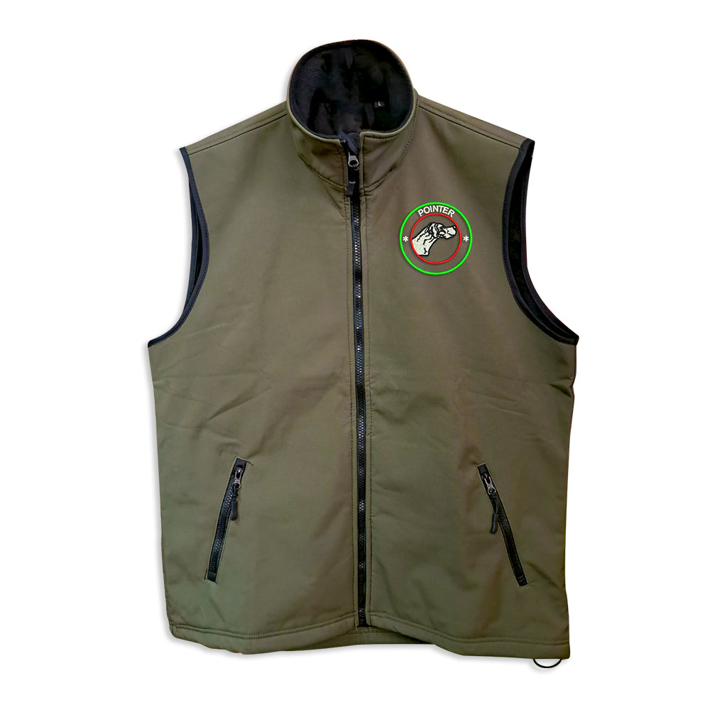 Gilet softshell con ricamo
